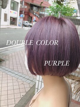 ティアラ 桜木町(TIARA) REAL SALON WORK～ダブルカラー／パープル