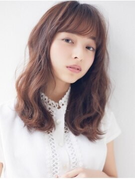 チコヘアー(chico hair) セミロング/ワイドバング/ピンクカラー/柔らか質感