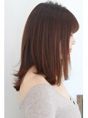 髪質改善縮毛矯正×冬カラー×ミルクティアッシュ×前髪パッツン