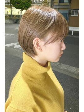 ジェムヘアスタジオ 湘南平塚南口店(Gem Hair Studio) Gem Hair Studio 姉崎 マッシュショート/ブリーチなしベージュ