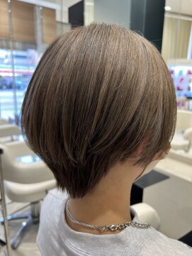 アヴァンス 深井店(AVANCE.) マッシュショート×暗めミルクティー