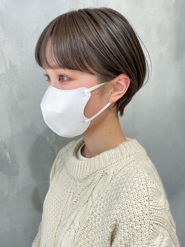 アイティーバイアルバム 下北沢店(IT by ALBUM) オリーブマッシュショート_ホワイトグレージュ_ba379281