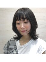 ウイバイファースト(u'i by first)&nbsp;≪ミディアムウルフ♪≫オトナ可愛いネオウルフカット