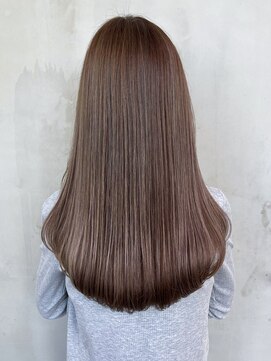 アイティー バイ アルバム 中野店(IT by ALBUM) まろベージュ_斜めバンググレージュカラー_ba417421