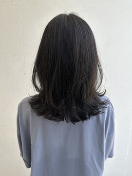ジュエ ヘアー デザイン(Jue hair design) ミディアムレイヤー×透明感グレージュ