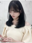 小顔美人レイヤーカット×ナチュラルグレージュ30代40代50代