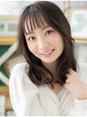 黒髪バレイヤージュくせ毛風エアストレートh3大宮20代30代40代