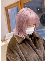 スタン 渋谷(Stam)&nbsp;ラベンダーピンクハイトーンウルフレイヤーケアブリーチ渋谷駅