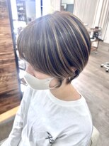 ルアン 上通り(ruen) 熊本ショート ハイライト 熊本美容室 熊本上通り 髪質改善