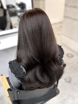 フォンズ(FONS) 上品韓国ヘアラベンダーグレージュ