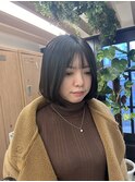 韓国風/まるっとボブ/ボブヘア/暗髪スタイル/西新/百道浜
