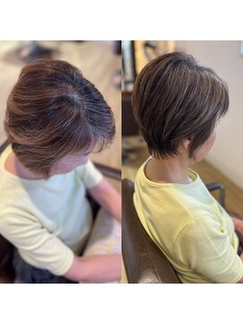 シンズ 仏生山店(SHIN'S) 白髪ぼかし　くびれショート