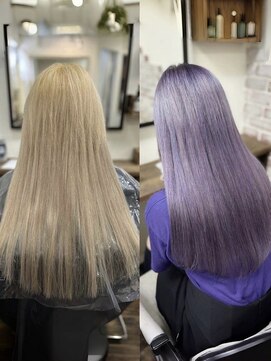 ルフレ 新宿本店2nd(Reflet) お客様カタログ＃新宿髪質改善ブリーチハイトーンエクステ韓国