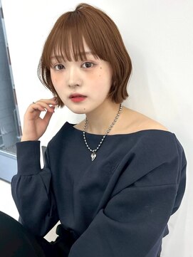 ユーフォリア 渋谷グランデ(Euphoria SHIBUYA GRANDE) 外ハネこなれミディ☆ボブレイヤー20代30代40代オリーブベージュ