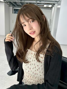 ユーフォリア 銀座本店(Euphoria) ロングレイヤー　韓国ヘア　くびれヘア　モテ髪　アッシュカラー