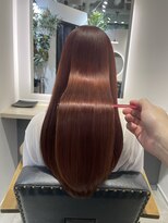 ロジ イン トゥバレー(LOWG in TOWVALLEY) 秋のワインレッドな髪質改善カラー