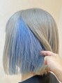 ヘアーサロン リアン 熊谷2号店(hair salon Rien) トリプルカラー☆ホワイトベージュ×水色2回以上ブリーチ必須!