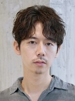 テン 心斎橋(tenn.)&nbsp;難波フェザーパーマフェザーショートニュアンスパーマ20代黒髪