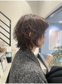 レイヤーボブのゆるい抜け感☆ニュアンスパーマ