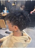 ツイスパで動きの出る大人ショート