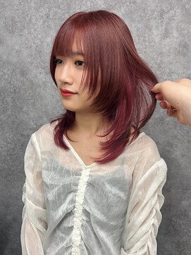 ニューワン バイ ネイバー 立川(Newone by neighbor) レイヤーカット×インナーカラー