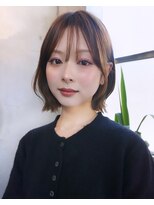 ミンクス 青山店(MINX) 【MINX 土屋】耳掛けして可愛い顔まわりとくびれボブ