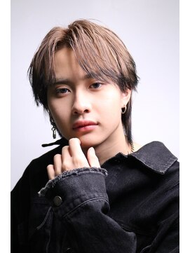 ゴート(GOATO) エンドカラー センターパート ウルフ 鹿児島メンズ