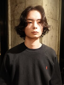 ノラジャーニー(NORA Journey) メンズボブウルフメンズミディアムレイヤーカットメンズウルフ