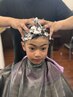 【キッズスパ】男子小学生カット+顔そり+炭酸ヘッドスパ¥3500