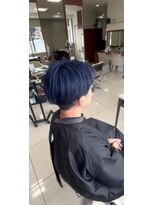プログレス つくば店(PROGRESS by ヂェムクローバーヘアー)&nbsp;メンズブリーチ ブルー