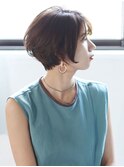 大人ショートボブ「アズール×抜け感」　　　　　　　　　　　　