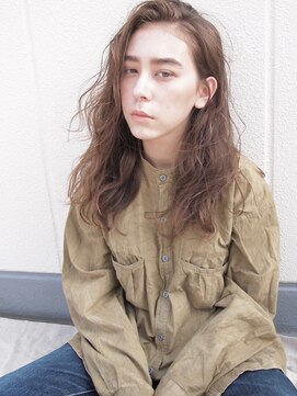 コス(kos) 外国人風無造作ウェーブ＊モーヴアッシュカラー