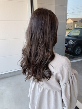 ナンバー(number+) 20代30代40代アッシュブラウン艶感ロング透明感ナチュラル