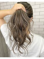 ルーナヘアー(LUNA hair) 『京都ルーナ』ハイライト×巻き髪×ウエットヘア