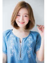 ラフ フロム ガーデン(Laf from GARDEN)&nbsp;加藤貴大30代40代人気大人に似合う透明感クリアベージュボブ