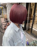 リア(Lia by KENJE)&nbsp;Lia　ブリーチ無しでもビビッドなピンク♪