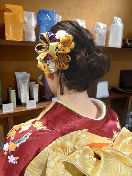 矢島美容室 荻窪店 成人式シンプルにアップスタイル