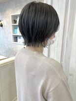 キャアリー(Caary)&nbsp;福山市美容室Caary くびれパツンとボブ ダークグレージュ