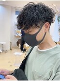 【中鉢】波巻きスパイラル メンズマッシュ