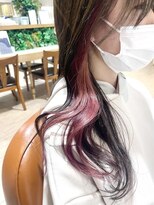 アルクバイネオリーブ 荻窪店(arc by neolive)&nbsp;アッシュベージュ×イヤリングカラーピンク