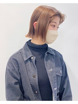 モリオフロムロンドン 松戸店(Morio from London) 【松戸　石山】外ハネぷつボブ　切りっぱなしボブ　耳掛け