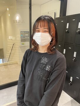 アイリー 名古屋(A/LEE) インナーカラー/オレンジ