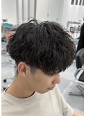 ツイストスパイラルパーママッシュメンズヘア