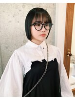 サクラ オモテサンドウ(SAKURA)&nbsp;前髪ワイドバング  ストレートボブ　切りっぱなしボブ　表参道