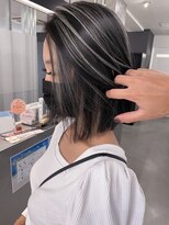 キング 枚方店(K!ng)&nbsp;【枚方】ホワイトハイライトケアブリーチ白髪ぼかしハイライト