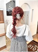ふわふわ編み下ろしヘアセット