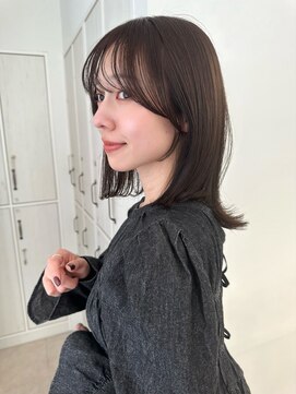 ガーデンヨコハマエスト(GARDEN YOKOHAMA est) グレーベージュ 鎖骨ロブ 似合わせカット イメチェン