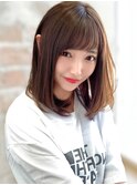 乃木坂風前髪ありメンズライクヘアワンカール