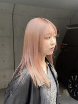 ニコ トウキョウ 渋谷(nico TOKYO)&nbsp;ミルクティーピンク/髪質改善/ダブルカラー/ケアブリーチ/20代