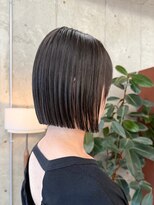 ノエ(noe) 切りっぱなしミニボブ(20代/30代/ベージュ/グレージュ)YI96